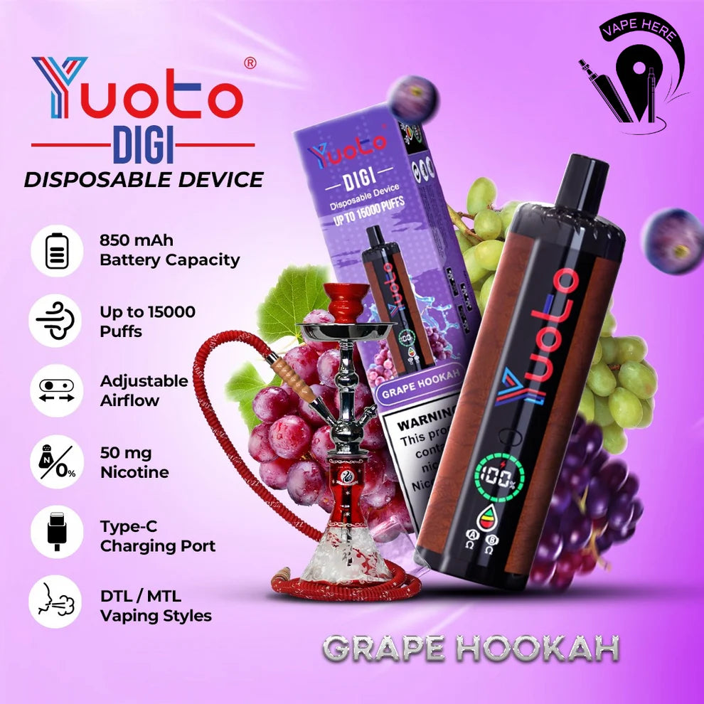 Deluxe Bar 18000 Puffs Disposable Shisha Vape( BUY 1 GET 1 FREE )