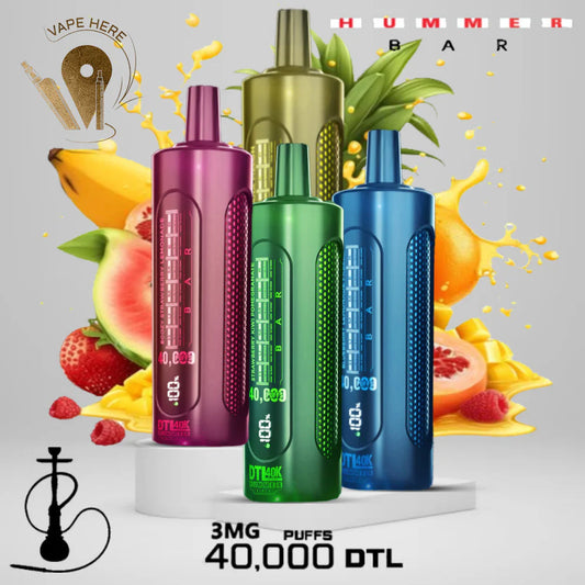 Deluxe Bar Bar 40000 Puffs Shisha Disposable Vape( BUY 1 GET 1 FREE )
